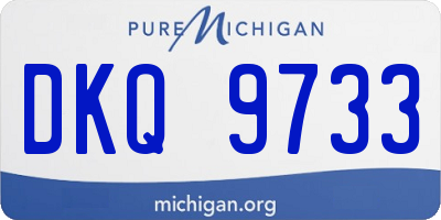 MI license plate DKQ9733