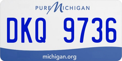 MI license plate DKQ9736