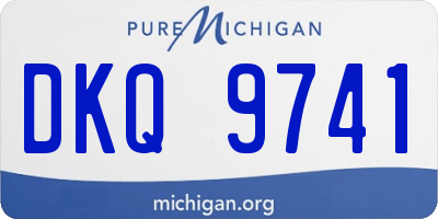MI license plate DKQ9741