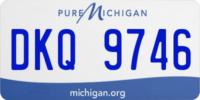 MI license plate DKQ9746