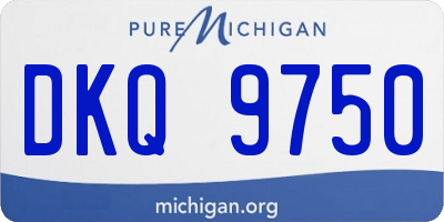 MI license plate DKQ9750