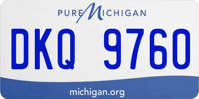 MI license plate DKQ9760