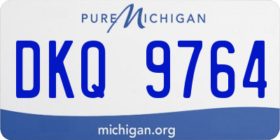 MI license plate DKQ9764