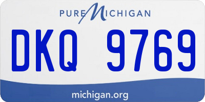 MI license plate DKQ9769