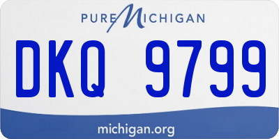 MI license plate DKQ9799