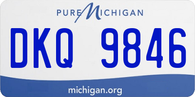 MI license plate DKQ9846