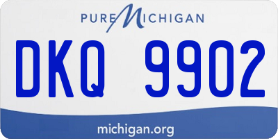 MI license plate DKQ9902