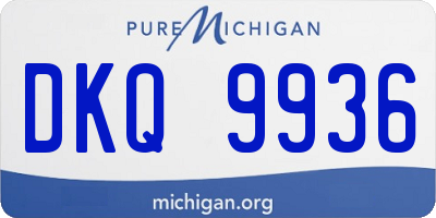 MI license plate DKQ9936