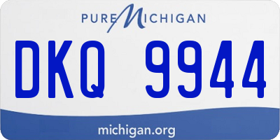 MI license plate DKQ9944