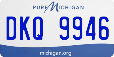 MI license plate DKQ9946