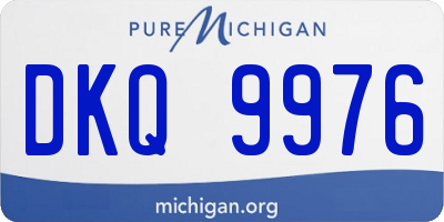 MI license plate DKQ9976