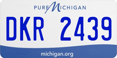 MI license plate DKR2439
