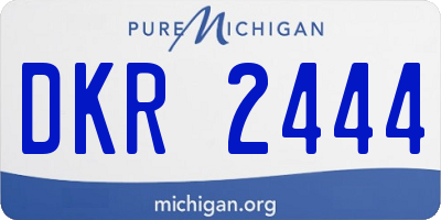 MI license plate DKR2444