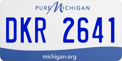 MI license plate DKR2641
