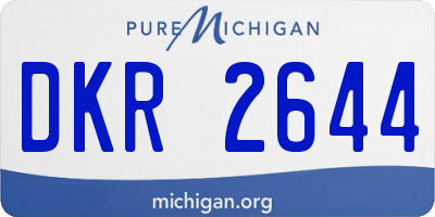 MI license plate DKR2644