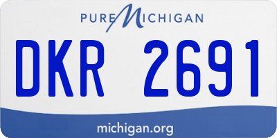 MI license plate DKR2691