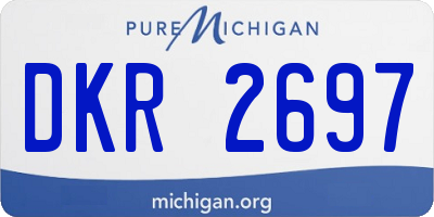 MI license plate DKR2697