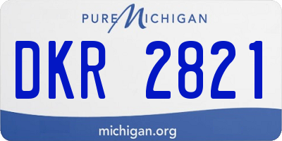 MI license plate DKR2821