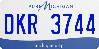 MI license plate DKR3744