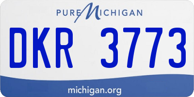 MI license plate DKR3773