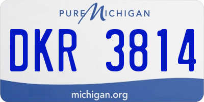 MI license plate DKR3814
