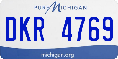 MI license plate DKR4769