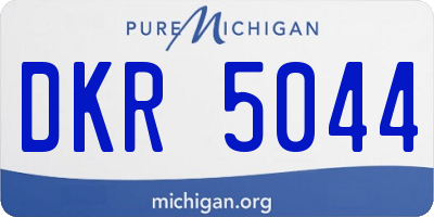MI license plate DKR5044