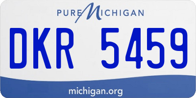 MI license plate DKR5459
