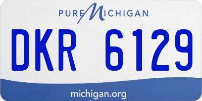 MI license plate DKR6129