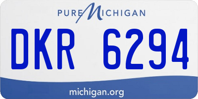 MI license plate DKR6294