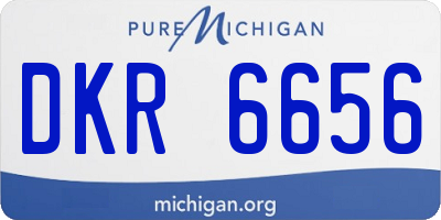 MI license plate DKR6656