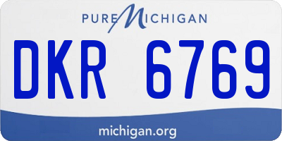 MI license plate DKR6769