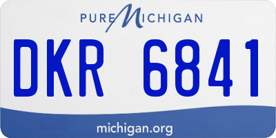 MI license plate DKR6841