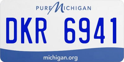 MI license plate DKR6941