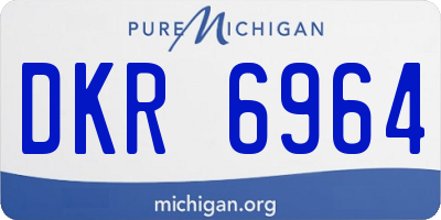 MI license plate DKR6964