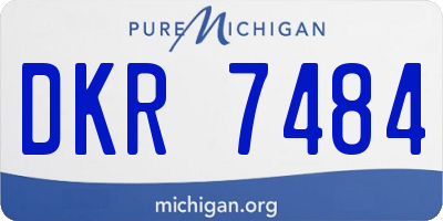 MI license plate DKR7484