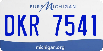 MI license plate DKR7541