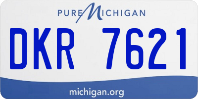MI license plate DKR7621