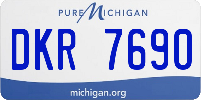 MI license plate DKR7690