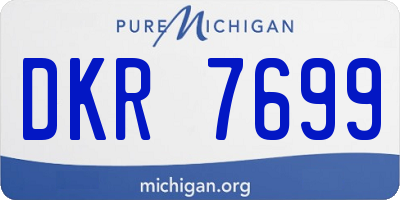 MI license plate DKR7699