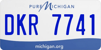 MI license plate DKR7741