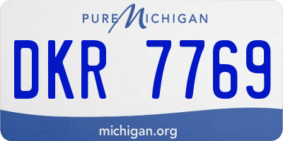 MI license plate DKR7769