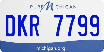 MI license plate DKR7799