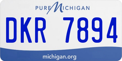 MI license plate DKR7894