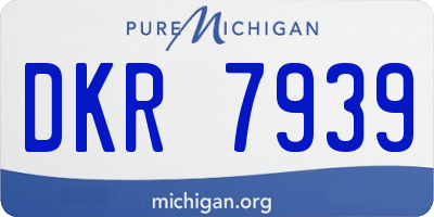 MI license plate DKR7939