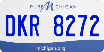 MI license plate DKR8272