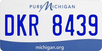 MI license plate DKR8439