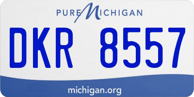 MI license plate DKR8557