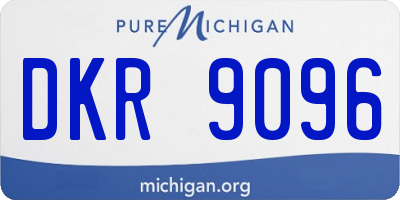 MI license plate DKR9096