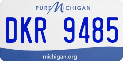 MI license plate DKR9485